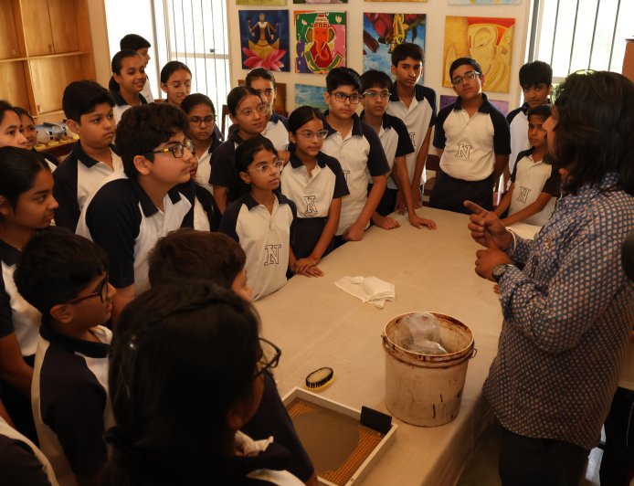 Neerja Modi School Introduces Students to Rajasthan’s Textile Heritage Through Dabu Printing Workshop