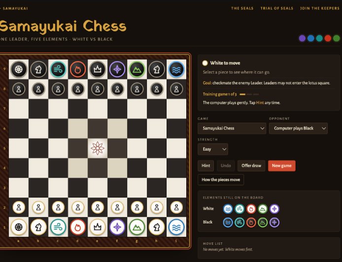 Samayukai Chess: A Game for the Restless Mind
