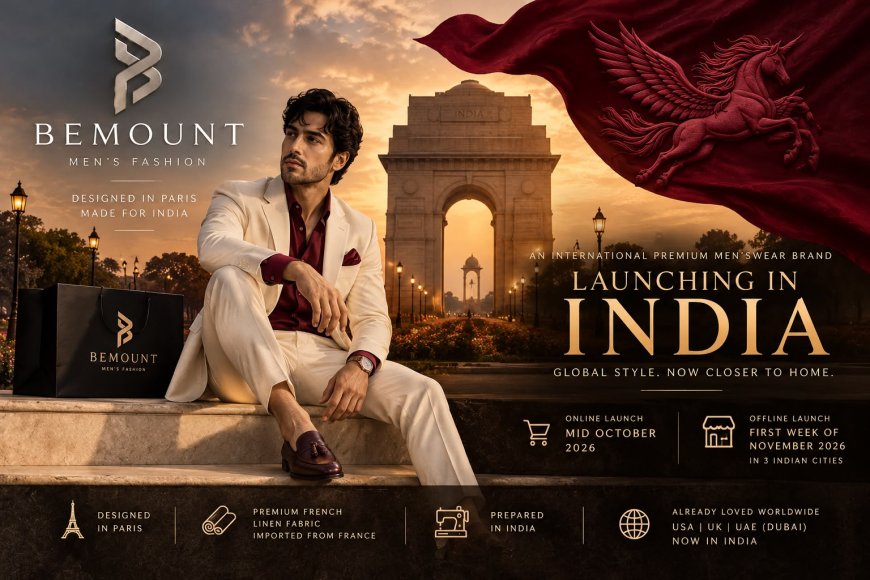 Bemount Announces India Launch, Bringing Its International Premium Menswear Brand to Indian Consumers